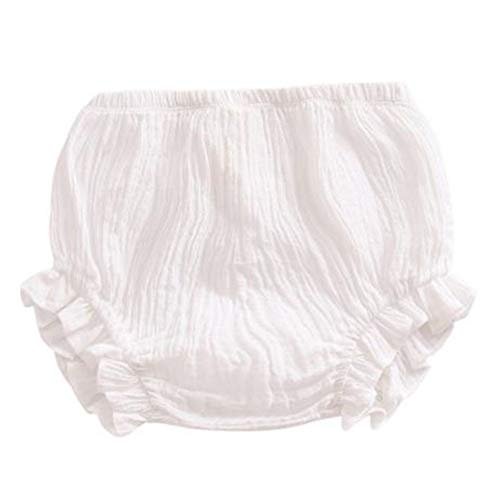LOOLY Unisex Baby Girls Boys 3 Pack Cotton Linen Blend Bloomer Shorts