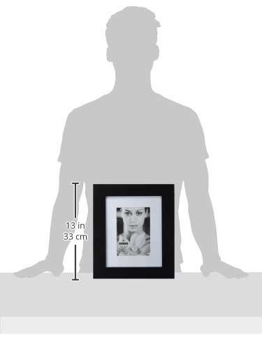 Malden International Designs Crème Silkscreened Wood "Baby" Picture Frame, 5x7, Off White