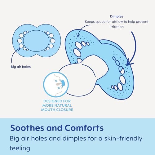MAM Original Matte Baby Pacifier, Nipple Shape Helps Promote Healthy Oral Development, Sterilizer Case, 2 Pack, 6-16 Months, Boy,2 Count (Pack of 1)