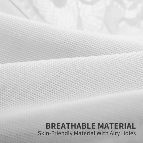 Maternity Belly Bands for Pregnant Women - Double Support Pregnancy Belly Band Breathable Soft Adjustable - Belt for Abdomen Waist Back, Fit Ab 35.5"-55.1" (White, One Size)
