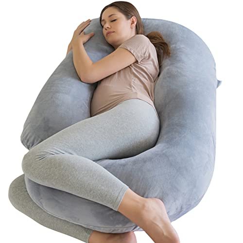 Maternity Pillow U Shape， Pregnancy Pillows for Sleeping， Body Pillow， Full Body Pillow，Back Hip Leg Abdominal Support Soft and Comfortable Maternity Pillow， Pillowcase Removable Easy to Clean……