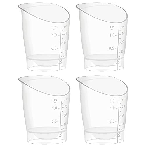 Maymom Baby Feeding cup; Graduated Cup for Dosing Medicine; 1 oz (4ct)
