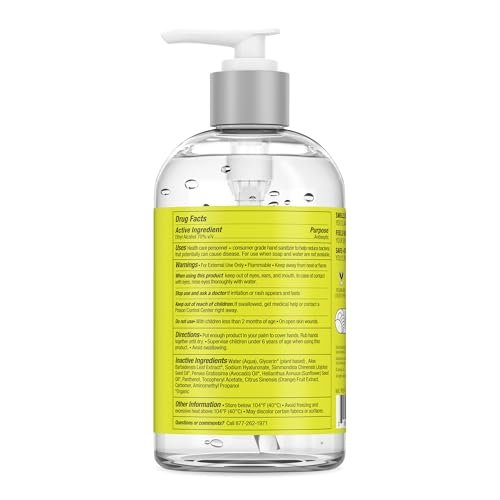 Medical Grade Hand Sanitizer Gel - 97% ORGANIC - 12 FL.OZ. (PACK OF 6)