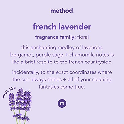Method Gel Hand Soap Refill, French Lavender, Biodegradable Formula,, 34 Fl Oz (Pack of 1)
