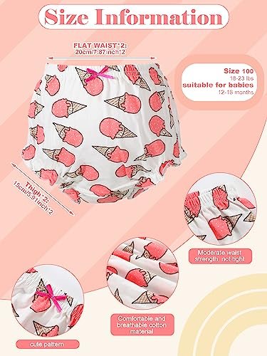 Mixweer 15 Pcs Diaper Covers for Baby Newborn Bloomers Ruffle Shorts Toddler Summer Assorted Panties Shorts Set for Boys Girls (Fresh, For 9-12 Months)