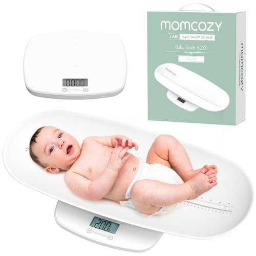 Momcozy Multi-Functional Baby Scale for Toddler, Children, Pet, Adult, Removable Scales for Body Weight & Height Measurement, Perspectives Switch, 5 Units, Digital LED Screen, Auto-Off, Up to 330lb