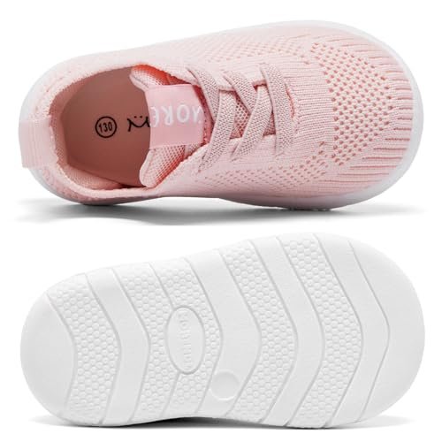 MORENDL Toddler Shoes Baby Walking Sock Shoes Infant Sneakers 0-4 Years Boy Girl Barefoot Tennis Shoe Non-Slip Brethable