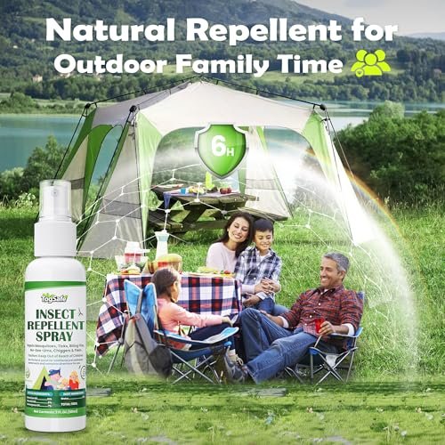 Mosquito Repellent Spray - Plant-Based Natural Insect Repellent Spray with Essential Oils, DEET-Free, Long-Lasting Protection (2 Fl Oz, 2 Pack)