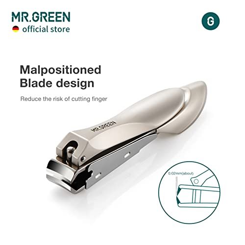 MR.GREEN Baby Safety Nail Clippers Nail Care Clippers Fingernail Cutter Newborn Baby Convenient Nail File Manicure Tools (Parent Child Nail Clipper+Nano Glass File)