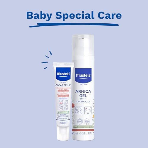 Mustela Cicastela Moisture Recovery Cream - Multipurpose Baby Ointment for Skin Discomfort - with Natural Avocado & Hyaluronic Acid - Fragrance-Free - 1.35 fl. Oz