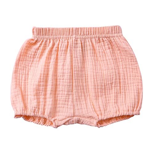 MYGBCPJS Baby Girls Boys 3 Pack Cotton Linen Blend Cute Bloomer Shorts Loose Harem Shorts