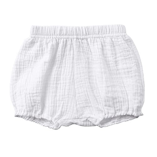 MYGBCPJS Baby Girls Boys 3 Pack Cotton Linen Blend Cute Bloomer Shorts Loose Harem Shorts