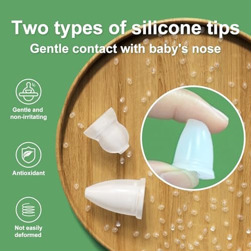 Nasal Aspirator for Baby (White Panda) – Push-Pull Control,Simple to Use Baby Nose Sucker – Gentle Handling of Nasal Mucus– Lncludes Storage Box & Booger Clip