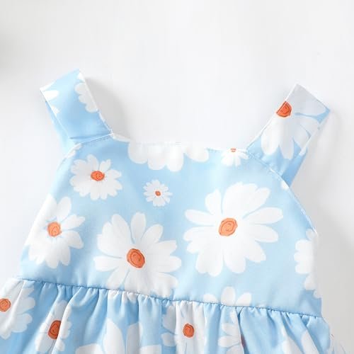 Newborn Infant Baby Girl Dress Toddler Girl Clothes Halter Backless Sleeveless Flower Sundress Summer Dresses for Girl