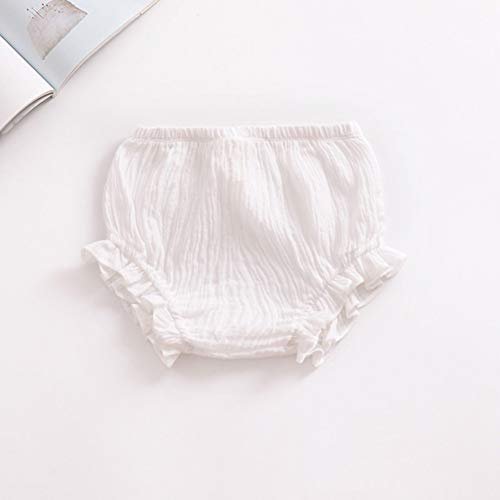 Newborn Toddler Baby Girls Boy Kids Cotton Linen Bloomer Basic Shorts Washable Reusable Diaper Cover