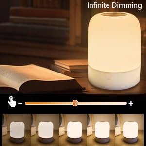 Night Light for Baby Nursery 13 Colors Bedside Touch Sensor Night Lamps for Kids Breastfeeding and Sleep Aid, USB Rechargeable Nursery Lights with Dimmable, Warm Light