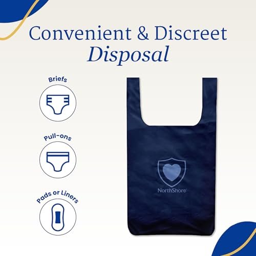 NorthShore DiscreetShield Disposal Bags, 75 Count (3/25s)