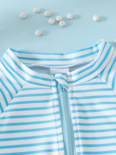 Noubeau Baby Boys' One Piece Swimsuits Toddler Swimwear with Rash Guard Infant Bathing Suit for Boys Swim Sun Hat Set