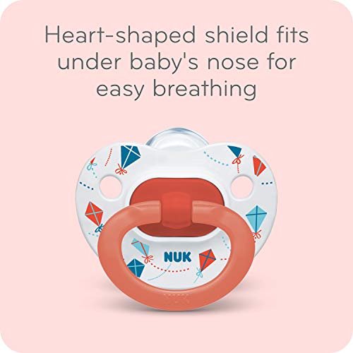 NUK Comfy Orthodontic Pacifiers for 0-6 Months – BPA-Free, 5-Pack, Soft & Durable Design for Baby Comfort