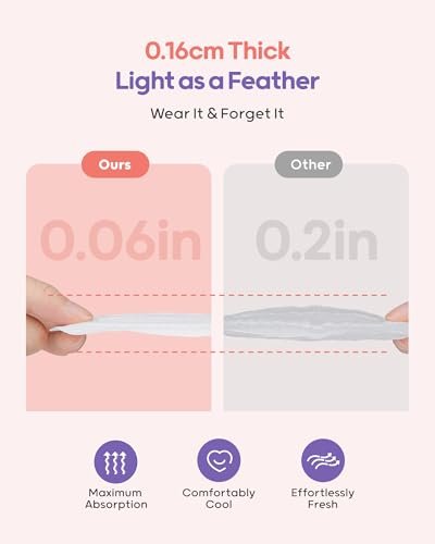 Nuliie Super Absorbent & Featherlight Disposable Nursing Pads 100 Count, Stay Dry, Soft & Breathable Breast Pads for Leaking Milk, Leakproof, Individually Packaged Breastfeeding Essentials for Moms