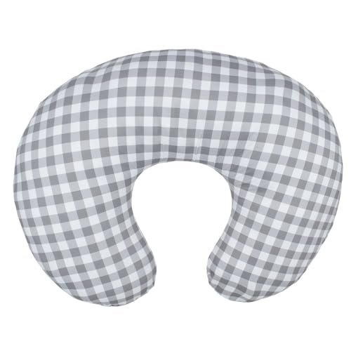 Nursing Pillow and Positioner, Breastfeeding, Bottle Feeding, Baby Sitting Support with Removable Ultra Soft Minky Cover, Tummy Time Support for Baby Boys and Girls