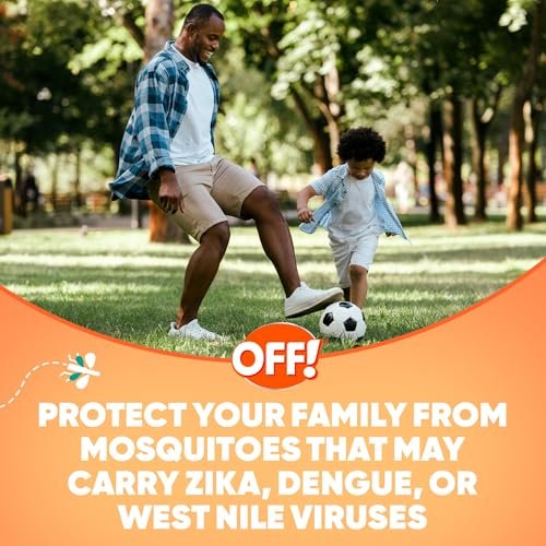 OFF! Family Care Insect & Mosquito Repellent Spritz, Bug Spray Containing 7% DEET, Unscented Repellent with Aloe Vera Protects Against Mosquitoes, 9 Oz