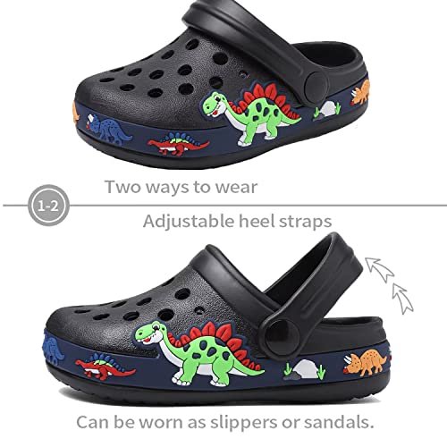 OHSNMAKSL Toddler Clog Slippers Garden Sandals Slip On Water Shoes Sneakers Cartoon Slides for Boys and Girls Children Beach Pool Shower