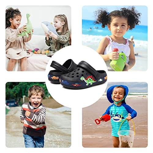 OHSNMAKSL Toddler Clog Slippers Garden Sandals Slip On Water Shoes Sneakers Cartoon Slides for Boys and Girls Children Beach Pool Shower