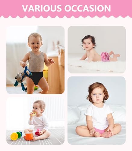 Ormark Baby Bloomers Diaper Covers for Girls Ruffle Bloomers for Toddler Girls Newborn Girl Shorts Cotton Infant Bloomers