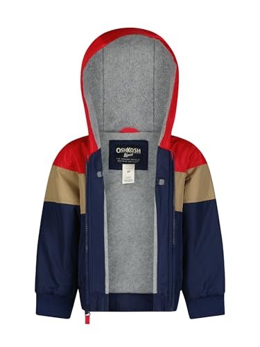 OSHKOSH B'GOSH Baby Boys' Sporty Bomber Jacket with Fleece Hood and Lining