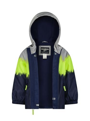 OSHKOSH B'GOSH Boys' Midweight Jersey Lined Hooded Jacket with Zipper Pocket