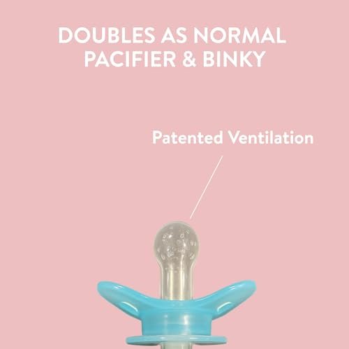 Pacifier Medicine Dispenser Paci Syringe Accurate Dose, Mess Free, BPA Free | for Newborns, Babies, Infants (Rumble Tuff)