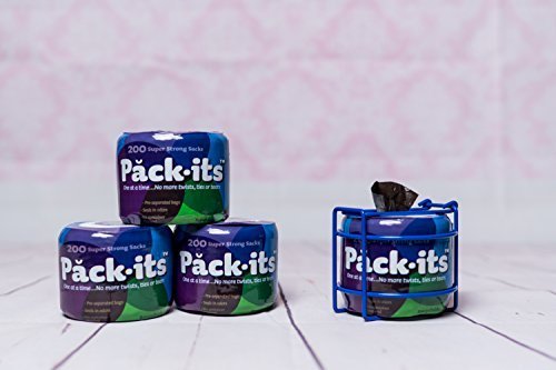 Packits Portable Disposable Diaper and Pet Waste Bags--200 Count