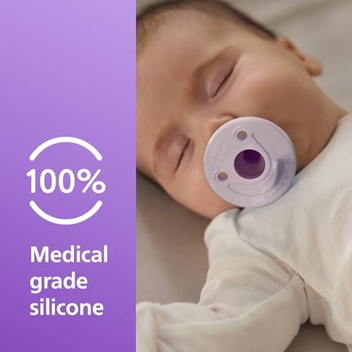 Philips Avent Soothie 0-3m, Lilac/Pastel Pink, 4 Pack, SCF190/70