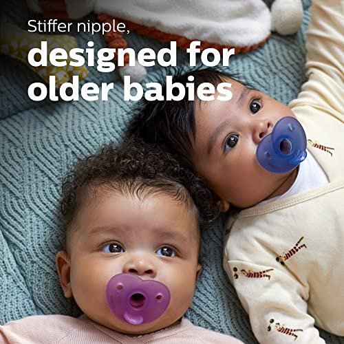 Philips AVENT Soothie Heart pacifier 3-18m, pink/light pink, 2 pack, SCF099/12