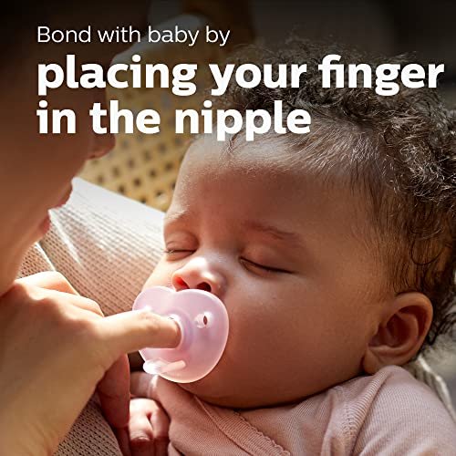 Philips AVENT Soothie Heart pacifier 3-18m, pink/light pink, 2 pack, SCF099/12