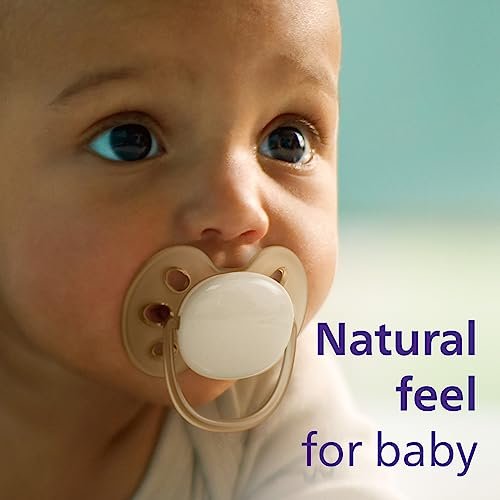 Philips Avent Ultra Soft Pacifier - 4 x Soft and Flexible Baby Pacifiers for Babies Aged 0-6 Months, BPA Free with Sterilizer Carry Case, SCF091/23