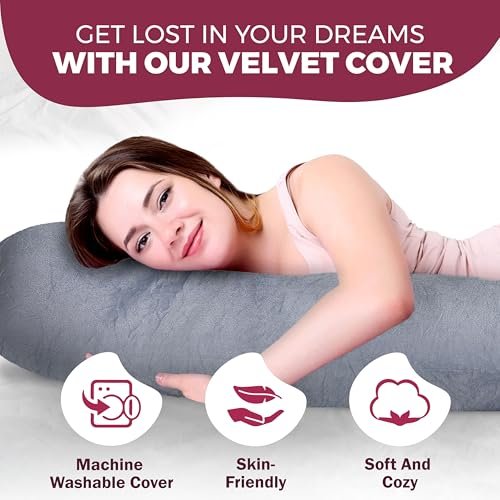 PILLANI Pregnancy Pillows for Sleeping - V C U Shaped Full Body Pillow with Removable Cover, 57inch Cooling Maternity Pillow for Pregnant Women, Support for Back Belly Legs Hip - Pregnancy Must Haves