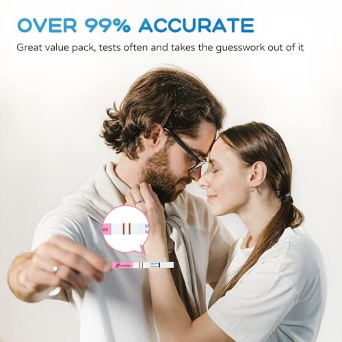 Pregnancy Tests with Cup, HEAL-CHECK Bulk Pregnancy Test Strips for Home Detection, Over 99% Accuracy, Individually Wrapped, Extra-Wide 5mm HCG Test Kit Comfortable Grip, 25 Count, Pruebas De Embaraz
