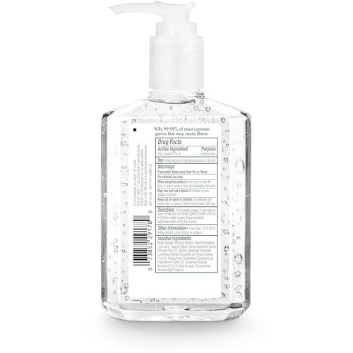PURELL Advanced Hand Sanitizer Naturals with Plant Based Alcohol, Citrus Scent, 8 fl oz Pump Bottle (Pack of 4) - 9626-06-ECDECO
