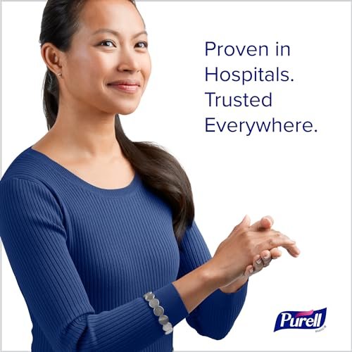 Purell Advanced Hand Sanitizer Refreshing Gel Design Series, Clean Scent,Clear, 8 Fl Oz Pump Bottle (Pack of 4), 9652-06-ECDECO