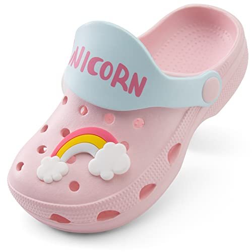 Qtdstz Girls Clog Toddler Shoes Kids Slip on Summer Beach Water Sandals