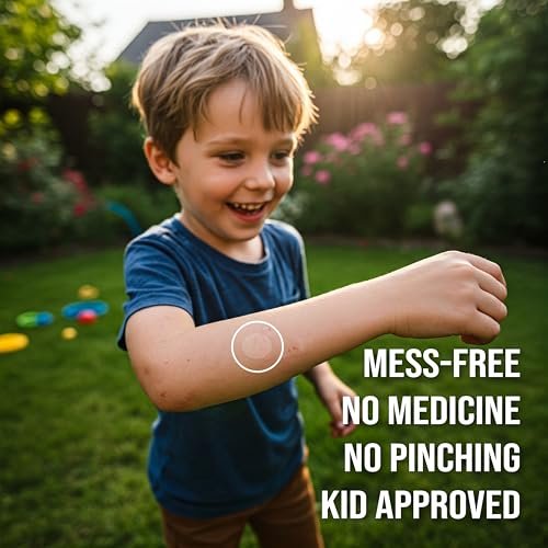 quitch Bug Bite Itch Relief Patch Kids, Bug Bite Patch, Summer Travel Essentials for Kids, Mosquito Bug Bite Thing Alternative Summer Camp Essentials Itch Relief, Baby hydrocortisone Alternative