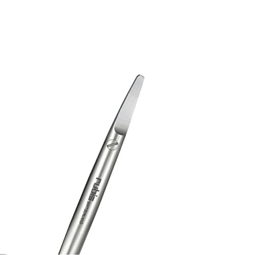 Rubis Stainless Steel Infant Nail Scissors with Blue Leather Elephant Case, For Precise Fingernails and Cuticles, 1K416, Silver,Rubis Switzerland Swiss Made World Renowned Precision