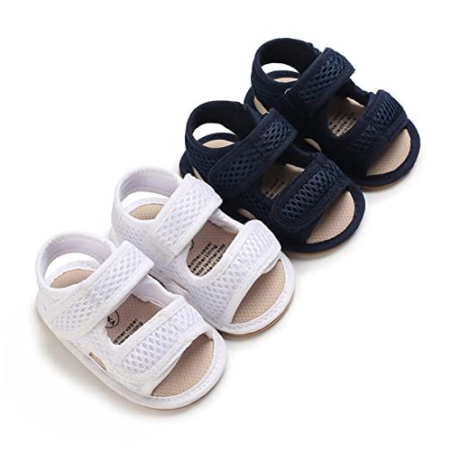 RVROVIC Baby Boys Girls Sandals Premium Infant Summer Outdoor Shoes PU Lightweight Soft Anti-Slip Sole Toddler Prewalker