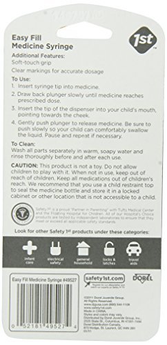 Safety 1st Easy Fill Medicine Syringe (Packaging May Vary)