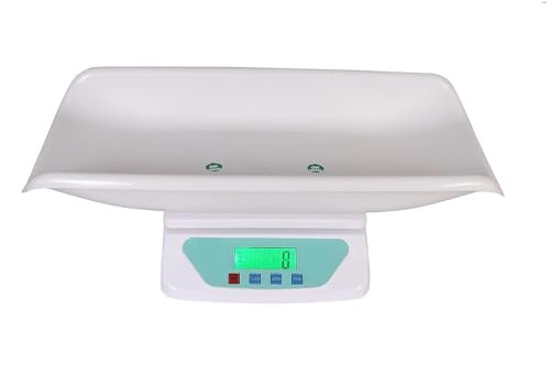 SAINI_MEDICOS Newborn Digital Baby Weighing Scale with Tray - Accurate and Reliable Weight Your Baby with Confidence Upto 30Kg Capacity