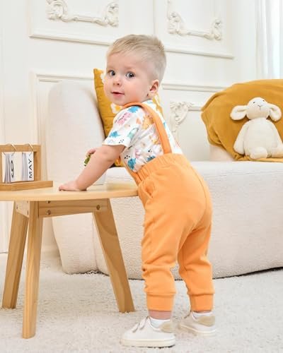 SANMIO Newborn Infant Baby Boy Clothes Summer Short Sleeve Romper and Pants Outfits Set 0 3 6 12 18 Months