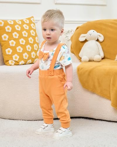 SANMIO Newborn Infant Baby Boy Clothes Summer Short Sleeve Romper and Pants Outfits Set 0 3 6 12 18 Months
