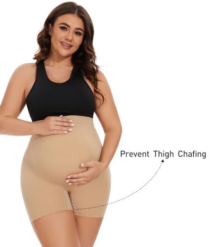 Seamless Maternity Shapewear, Belly Support Pregnancy Underwear for Maternity Photography and Baby Shower Dresses